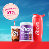 More Nutrition Protein Iced Coffee in der Geschmacksrichtung Dark Chocolate Lover mit einer gofeminin TestLabor Weiterempfehlungsquote vn 97%